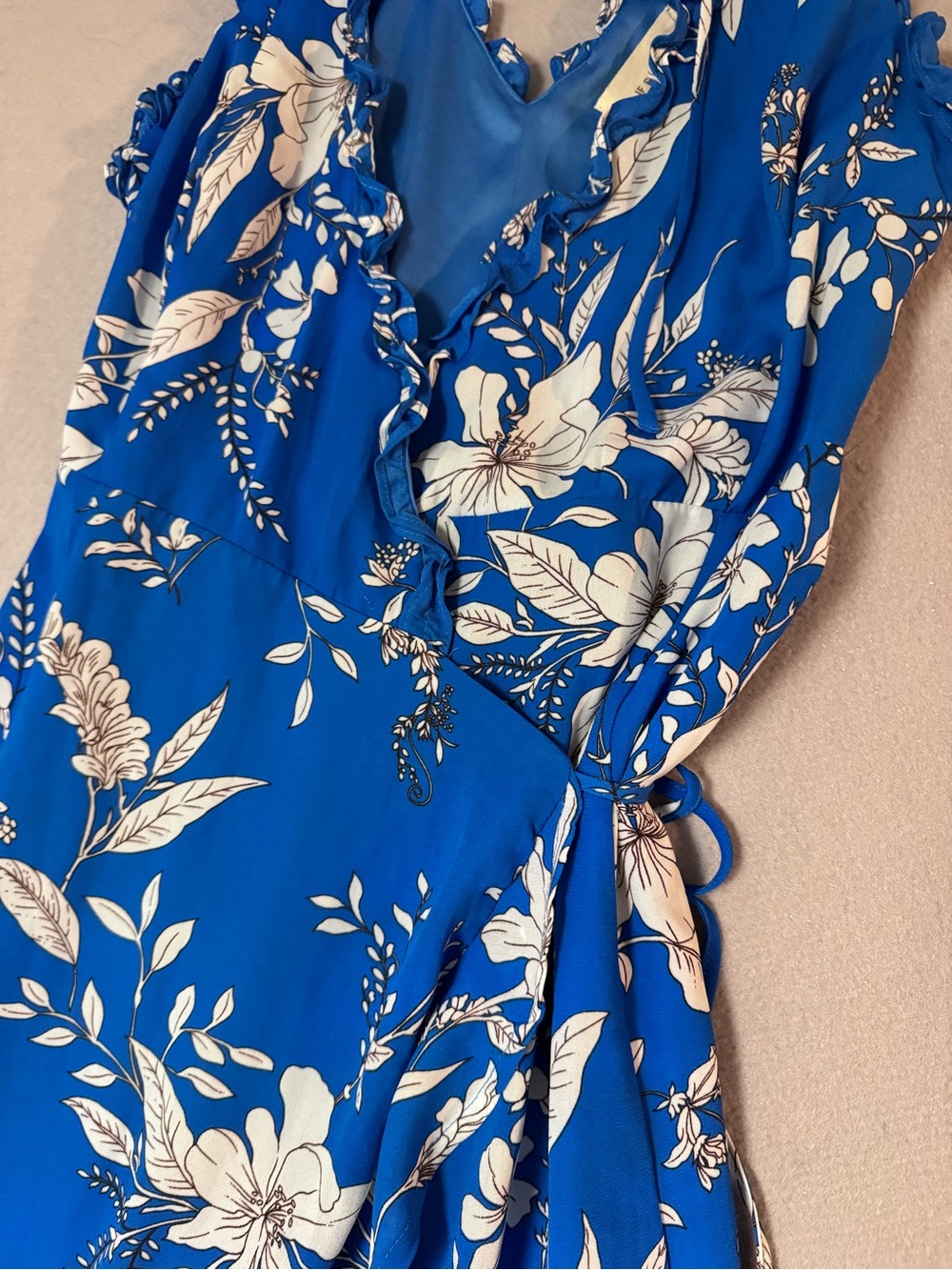 If By Sea-Anthro Brand Floral High-Low Maxi Dress Size Small - Picture 3 of 10